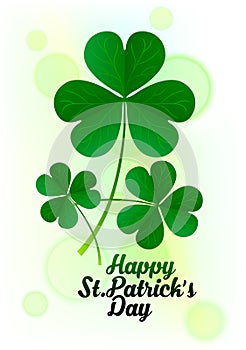 Sharmrock composition for St Patrick`s day