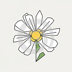 And sharp angles, creating a stylized and modern interpretation of