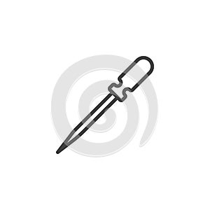 Sharp Awl Tool line icon
