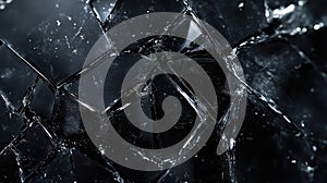 sharp broken glass black