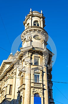 Sharp corner building in Saint Petersburg