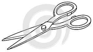 Sharp Crafting Scissors for Cutting Materials, vector design Generative AI