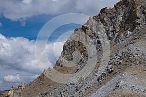 Sharp and dangerous rocks