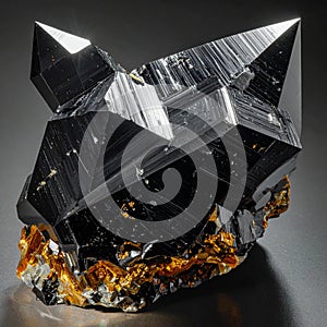 Sharp Metallic Cassiterite Crystal Specimen