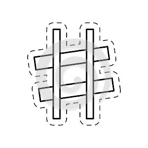 sharp music note cut line