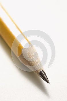 Sharp pencil tip.