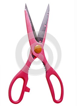 Sharp pink scissors