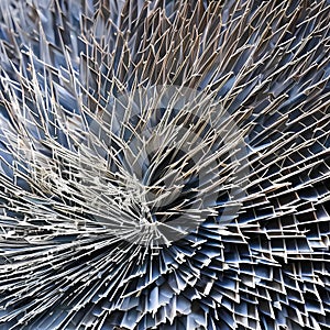 A sharp and prickly texture with shattered glass and broken crystals5, Generative AI