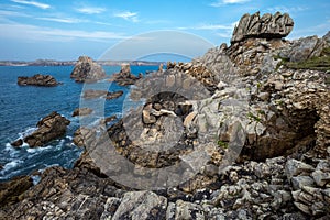 Sharp rocky coastline