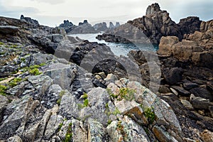 Sharp rocky coastline
