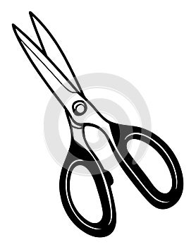 Sharp scissors for crafting and DIY projects