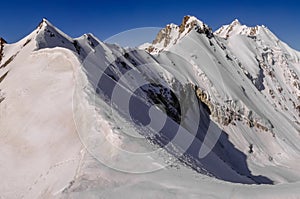 Sharp slopes of Nanga Parbat peak