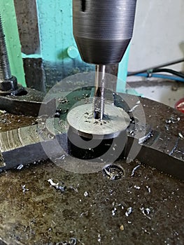 Sharp sword in stainless steel washer hole