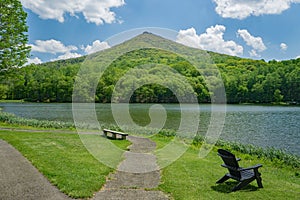 Sharp Top Mountain and Abbott Lake