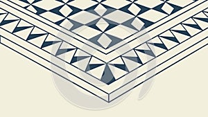 Sharp Triangular Pattern Corner: Bold Geometric Design, vector design Generative AI