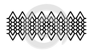 Sharp Zigzag Geometric Pattern, Dynamic Repeating Lines, vector design Generative AI