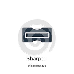 Sharpen icon vector. Trendy flat sharpen icon from miscellaneous collection isolated on white background. Vector illustration can