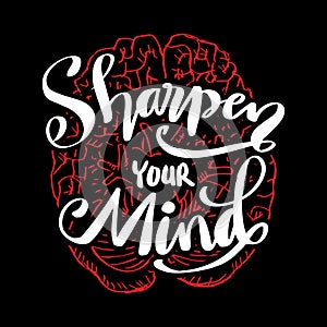 Sharpen your hand lettering.