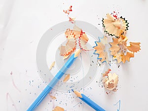 Sharpener pencils scrapers education primary school background
