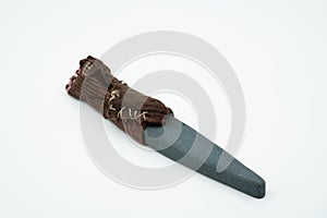 special sharpening stone for sharpening the knife close up