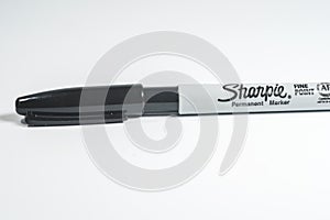 `Sharpie` permanent marker pen isolated