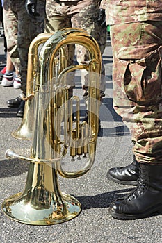 Sharpshooter with her musical instrument