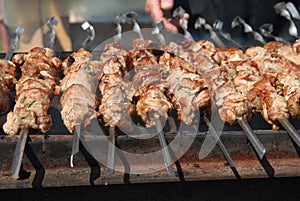 Shashlik (shaslik) - traditional russian barbecue