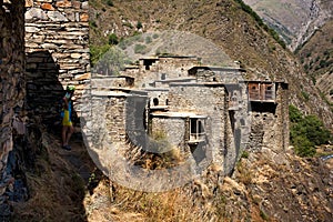 Shatili village in Upper Khevsureti, Georgia