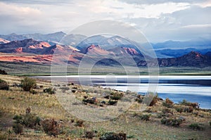 Shatsagay nuur lake in mongolia