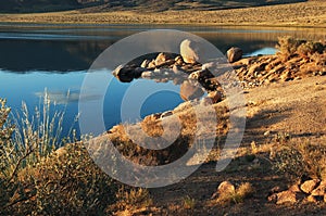 Shatsagay nuur lake in mongolia