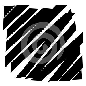 Shatter, fracture, break effect. Destruction, destroy pattern, texture. Damage slashed design element. Scatter splinters,