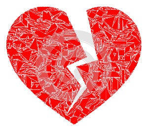 Shatter Mosaic Broken Heart Icon