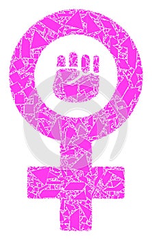 Shatter Mosaic Feminism Symbol Icon