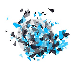 Shatter vector design element.