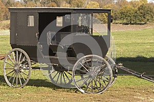 Shattered Amish buggy glass