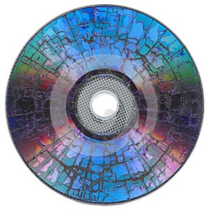 Shattered compact disc