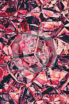 Shattered crystals mosaic pattern texture fracture background design