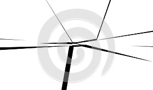 Shattered, fractured, broken texture. Splinters, shards, fragments pattern. Crack, exploded vector element