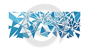 Shattered Geometric Forms Abstract Vector, Dynamic Fragmented Design, vector design Generative AI