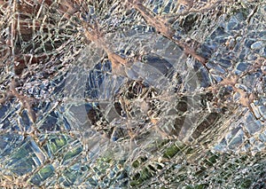 Shattered glass background. Broken texture.