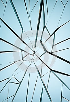 Shattered glass texture - broken glass - fragmented glass - set 09