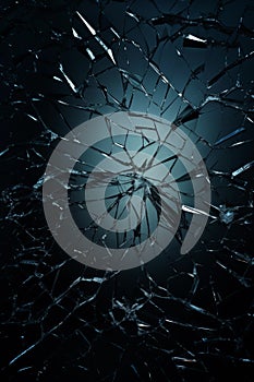 shattered glass texture - broken peaces of glass - broken shards of glass mirror - cracked over a black background