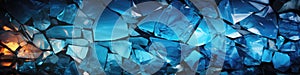 Shattered Glass Texture With Fragmented And Jagged Edges. Generative AI