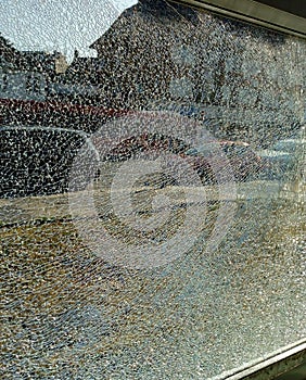 Shattered glass window texture