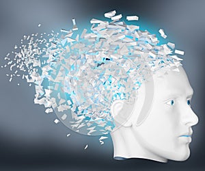 Shattered Head side view