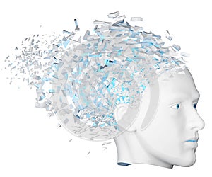 Shattered Head side view