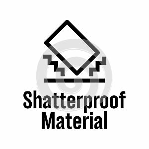 Shatterproof Material vector information sign