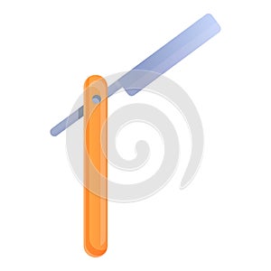 Shave razor icon, cartoon style