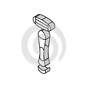 shave razor isometric icon vector illustration