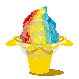 Shaved Ice Snowcone Summer Desset Hawaiian Fresh Candy